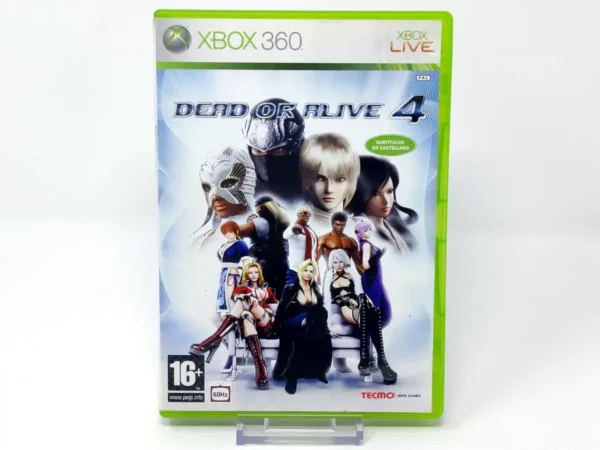 Portada de Dead or Alive 4 (ESP) para XBOX 360, edición PAL España, de segunda mano