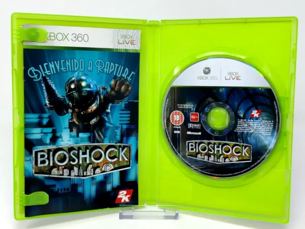 Interior del juego BioShock (ESP) para XBOX 360 con disco y manual