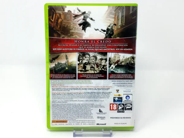 Lateral de la caja de Assassin's Creed II (ESP) (v2) para XBOX 360