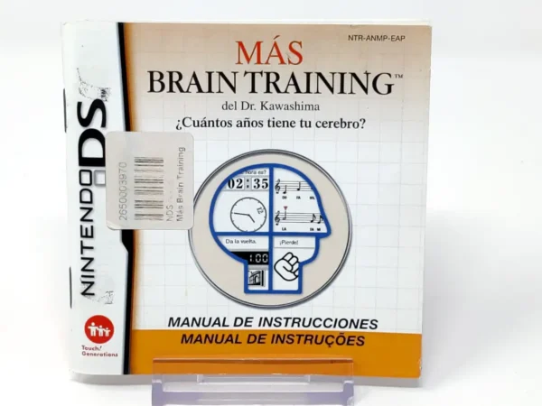 Más Brain Training del Dr Kawashima: ¿Cuantos Años tiene tu Cerebro? (ESP) (Manual) (Rebajado) para Nintendo DS, edición PAL España, de segunda mano