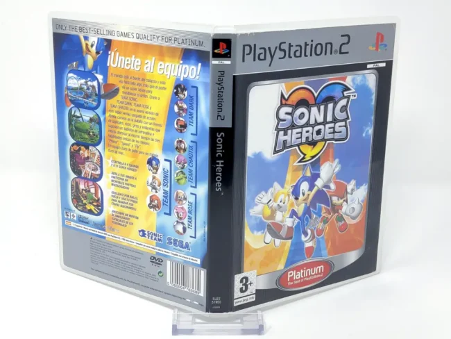 Sonic Heroes (ESP) (Platinum) (Carátula)