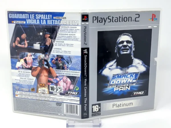 WWE SmackDown! Here Comes the Pain (ESP) (Platinum) (Carátula) para PlayStation 2, edición PAL España, de segunda mano