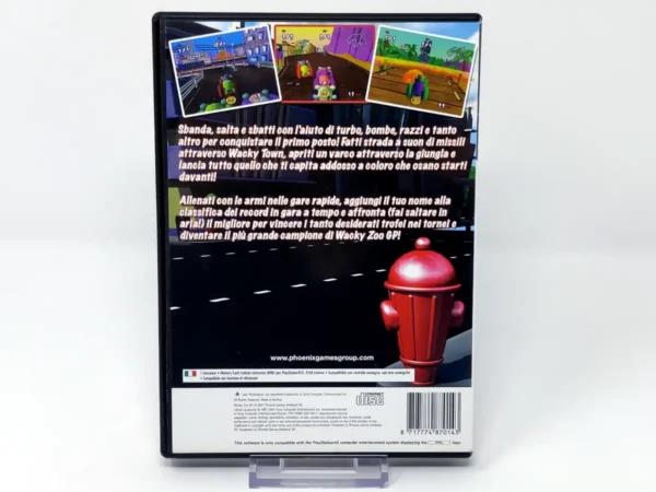 Parte trasera de Wacky Zoo GP (ITA) (Rebajado) para PlayStation 2, edición PAL Italia