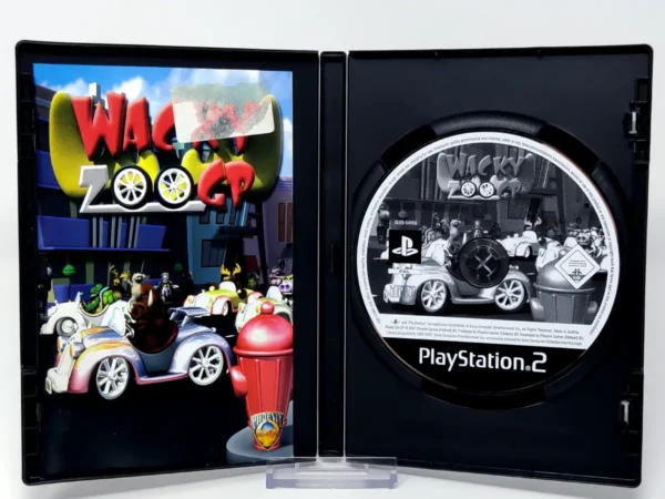 Interior del juego Wacky Zoo GP (ITA) (Rebajado) para PlayStation 2 con disco y manual