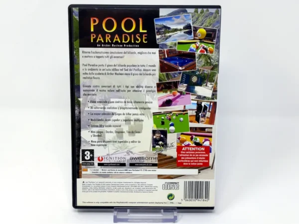 Parte trasera de Pool Paradise (ESP) (Rebajado) para PlayStation 2, edición PAL España
