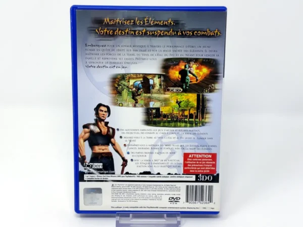 Parte trasera de GoDai: Elemental Force (FRA) para PlayStation 2, edición PAL Francia