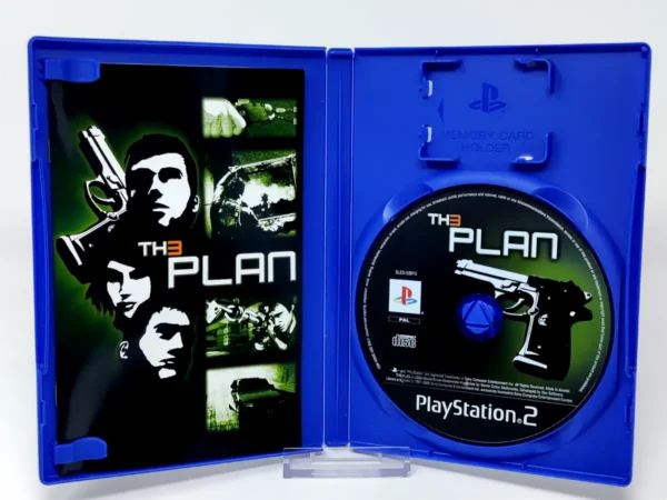 Interior del juego Th3 Plan (FRA) para PlayStation 2 con disco y manual