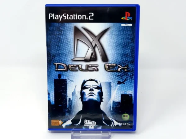 Portada de Deus Ex (FRA) para PlayStation 2, edición PAL Francia, de segunda mano