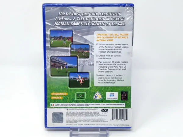 Interior del juego Gaelic Games: Football (IRL) (Precintado) para PlayStation 2 con disco y manual