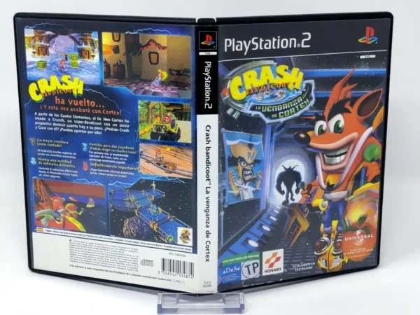 Crash Bandicoot: La Venganza de Cortex (ESP) (Carátula) para PlayStation 2, edición PAL España, de segunda mano