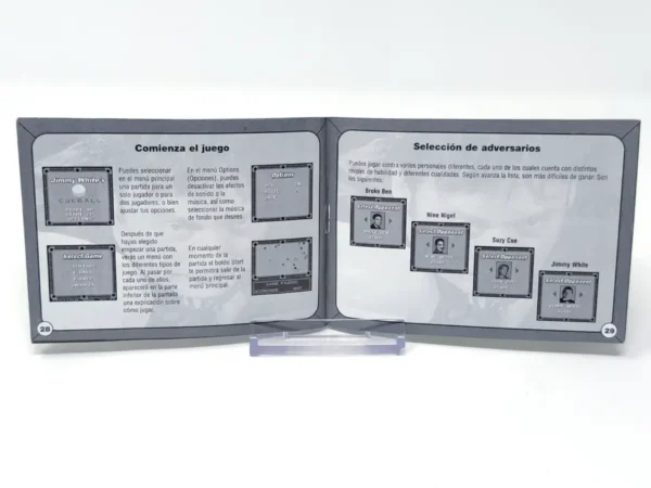 Jimmy White's Cueball (ESP) (Manual) para Game Boy Color, edición PAL España, de segunda mano