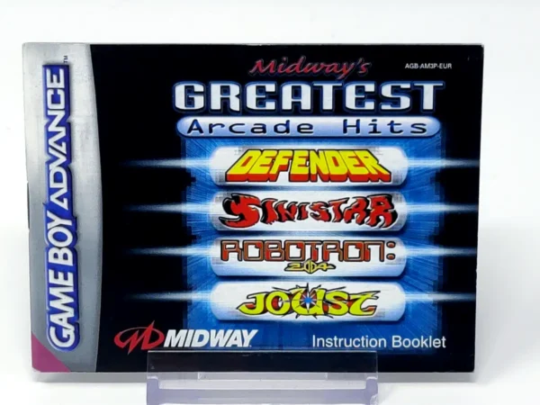 Midway's Greatest Arcade Hits (ESP) (Manual) para Game Boy Advance, edición PAL España, de segunda mano