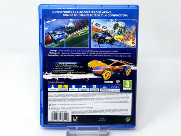 Parte trasera de Rocket League (Edición Coleccionista) (ESP) para PlayStation 4, edición PAL España