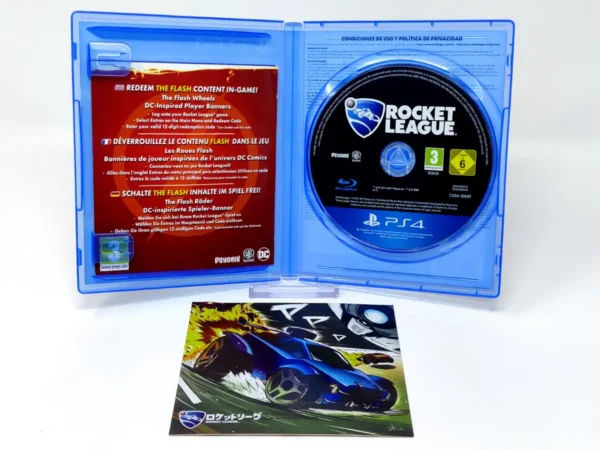 Interior del juego Rocket League (Edición Coleccionista) (ESP) para PlayStation 4 con disco y manual