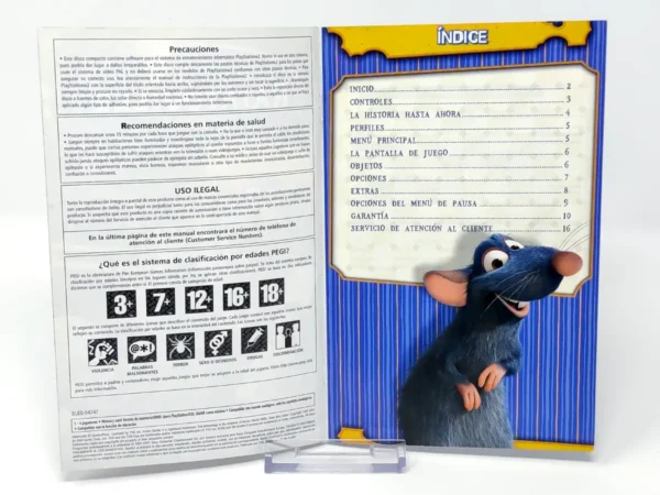 Disney/Pixar Ratatouille (ESP) (Manual) para PlayStation 2, edición PAL España, de segunda mano