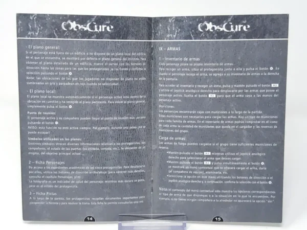 ObsCure (ESP) (Manual) para PlayStation 2, edición PAL España, de segunda mano