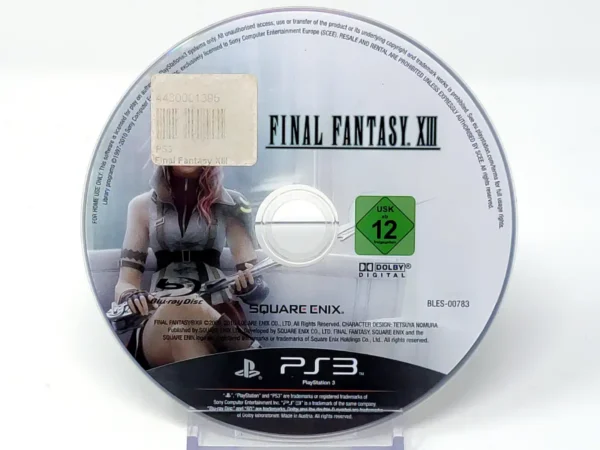 Final Fantasy XIII (ESP) (Disco) (Rebajado) para PlayStation 3, edición PAL España, de segunda mano