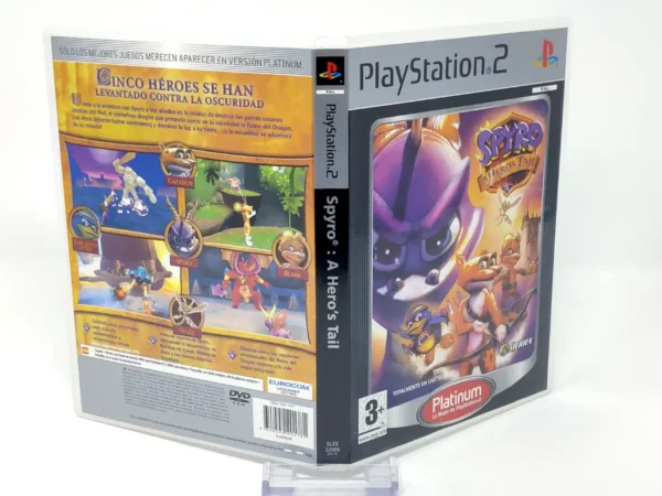 Spyro: A Hero's Tail (ESP) (Platinum) (Carátula) para PlayStation 2, edición PAL España, de segunda mano