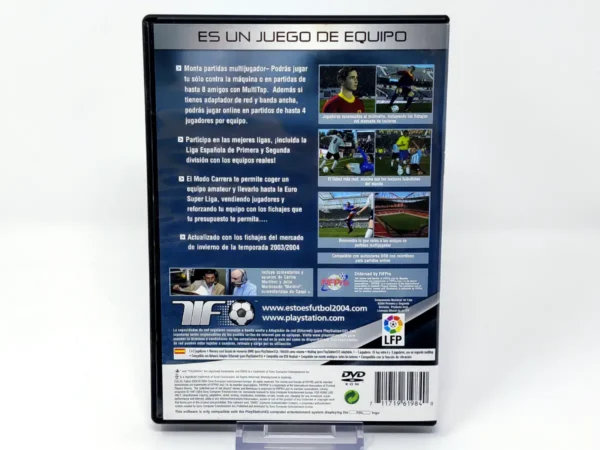 Parte trasera de Esto Es Futbol 2004 (ESP) (v2) (Rebajado) para PlayStation 2, edición PAL España