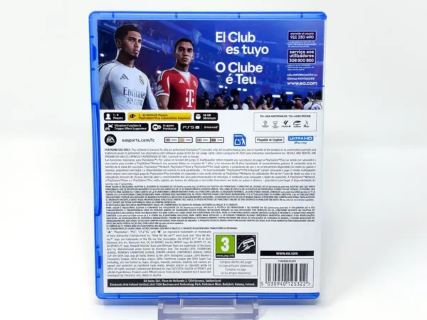 Parte trasera de EA Sports FC 26 (ESP) para PlayStation 5, edición PAL España