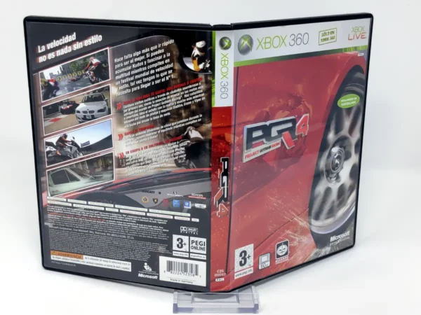 Project Gotham Racing 4 (ESP) (Carátula) para XBOX 360, edición PAL España, de segunda mano