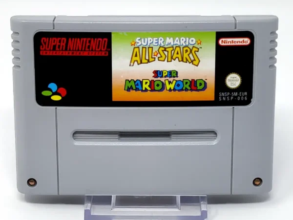 Super Mario All-Stars + Super Mario World (EUR) (Cartucho) para Nintendo SNES, edición PAL EUR, de segunda mano
