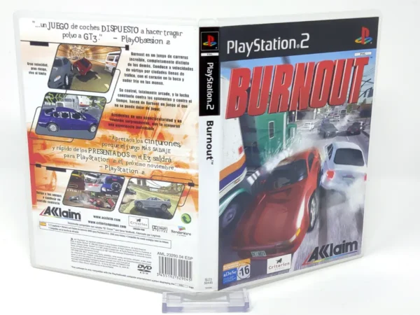 Burnout (ESP) (Carátula) para PlayStation 2, edición PAL España, de segunda mano