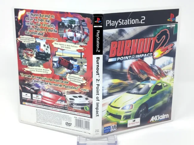 Burnout 2: Point of Impact (ESP) (Carátula)