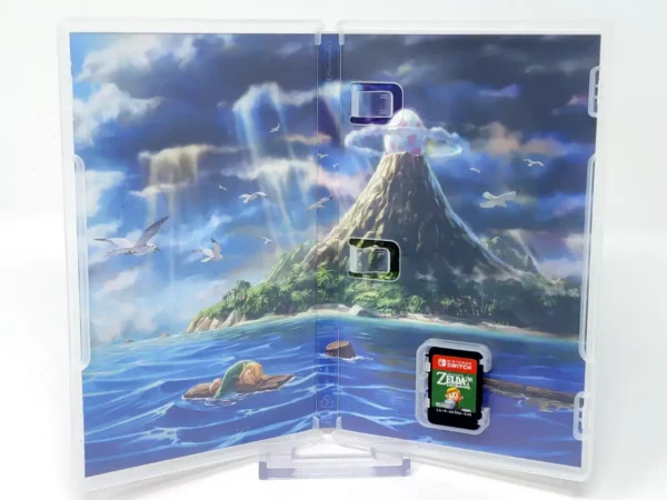 Interior del juego The Legend of Zelda: Link's Awakening (ESP) para Nintendo Switch con disco y manual
