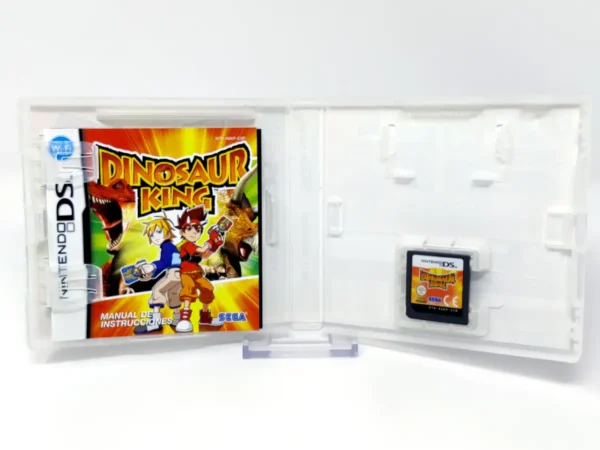 Interior del juego Dinosaur King (ESP) para Nintendo DS con disco y manual