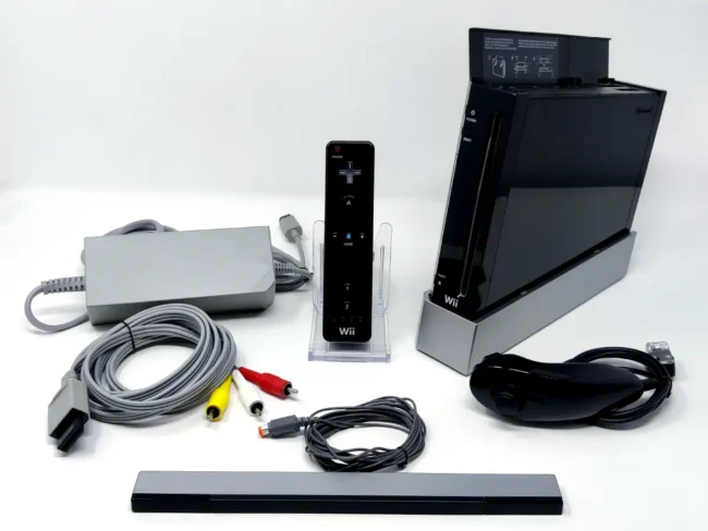 Nintendo Wii Negra (Consola) (RVL-001) (EUR) (Rebajada)