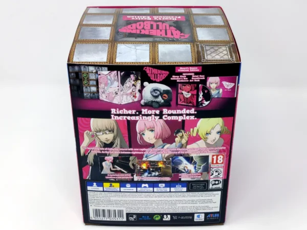 Lateral de la caja de Catherine: Full Body (Heart's Desire Premium Edition) (EUR) (Precintado) para PlayStation 4