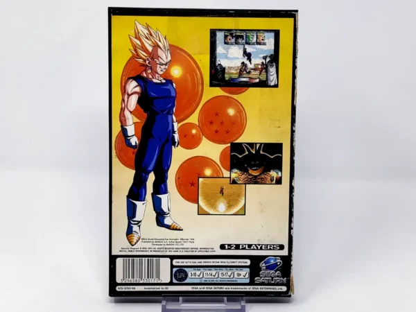 Parte trasera de Dragon Ball Z: The Legend (EUR) (Rebajado) para Saturn, edición PAL EUR