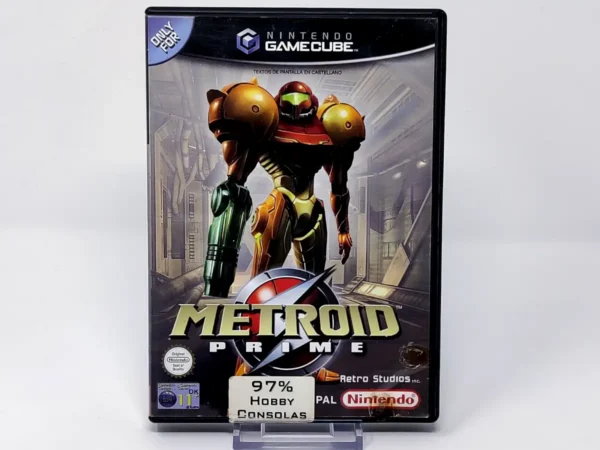 Portada de Metroid Prime (ESP) (Rebajado) para GameCube, edición PAL España, de segunda mano