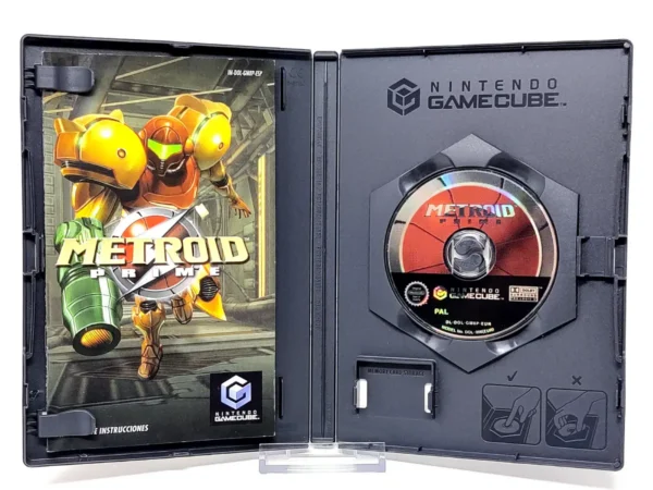 Lateral de la caja de Metroid Prime (ESP) (Rebajado) para GameCube
