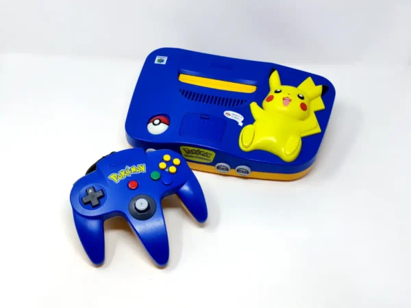 Nintendo 64 Edición Pikachu Azul (Consola) (NUS-PK-EUR) para Nintendo 64, edición PAL EUR, de segunda mano