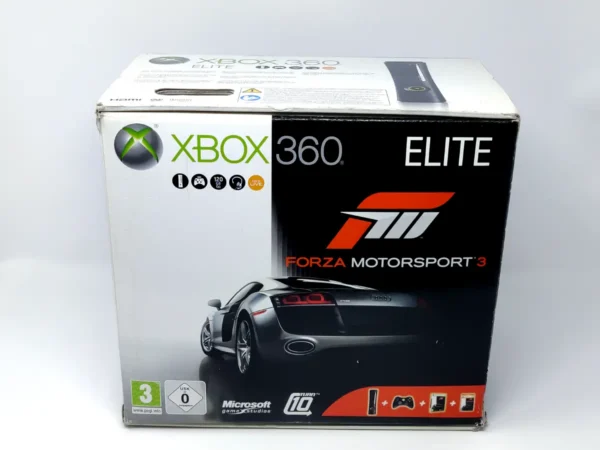 Xbox 360 Elite 120GB (Edición Forza Mortorsport 3) (Consola) Completa para XBOX 360, edición PAL EUR, de segunda mano