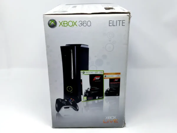 Xbox 360 Elite 120GB (Edición Forza Mortorsport 3) (Consola) Completa para XBOX 360, edición PAL EUR, de segunda mano