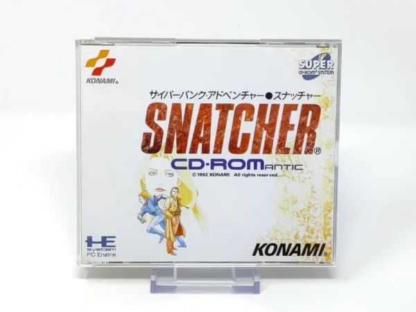 Portada de Snatcher (JAP) para TurboGrafx CD, edición NTSC Japón, de segunda mano