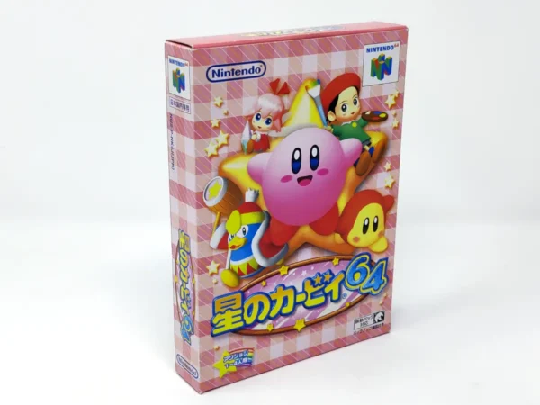 Parte trasera de Hoshi no Kirby 64 (JAP) para Nintendo 64, edición NTSC Japón