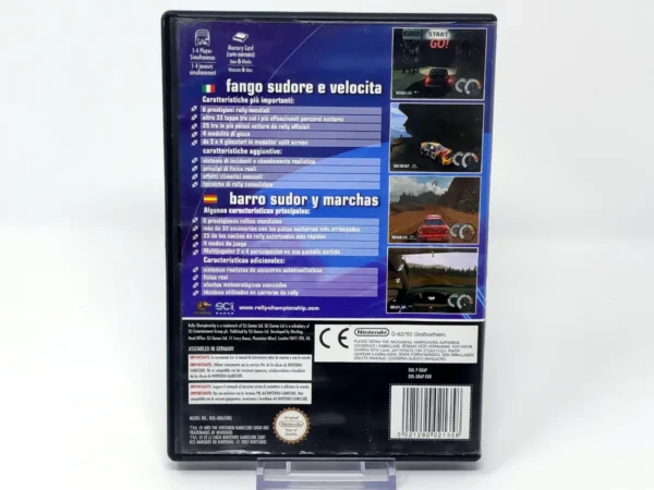 Parte trasera de Rally Championship (ESP) para GameCube, edición PAL España