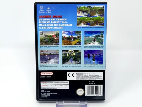 Parte trasera de Wave Race: Blue Storm (ESP) (Rebajado) para GameCube, edición PAL España