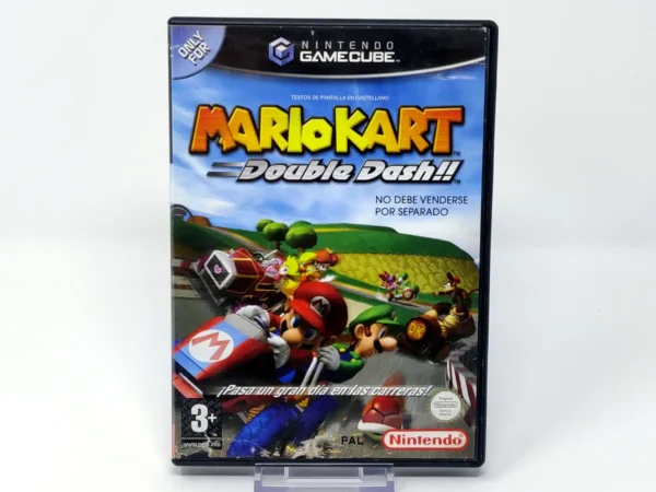 Portada de Mario Kart: Double Dash!! (ESP) (v2) para GameCube, edición PAL España, de segunda mano
