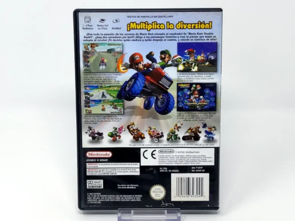 Parte trasera de Mario Kart: Double Dash!! (ESP) (v2) para GameCube, edición PAL España