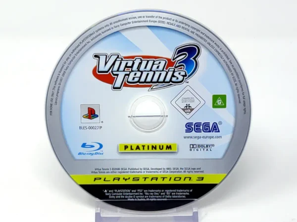 Virtua Tennis 3 (ESP) (Platinum) (Disco) para PlayStation 3, edición PAL España, de segunda mano