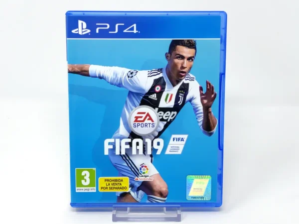 Portada de FIFA 19 (ESP) (v1) para PlayStation 4, edición PAL España, de segunda mano