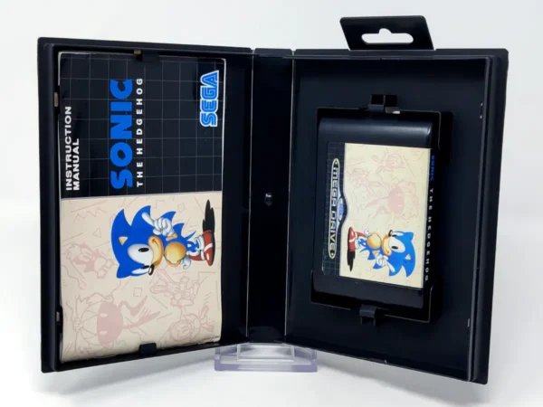 Lateral de la caja de Sonic: The Hedgehog (ESP) para Mega Drive
