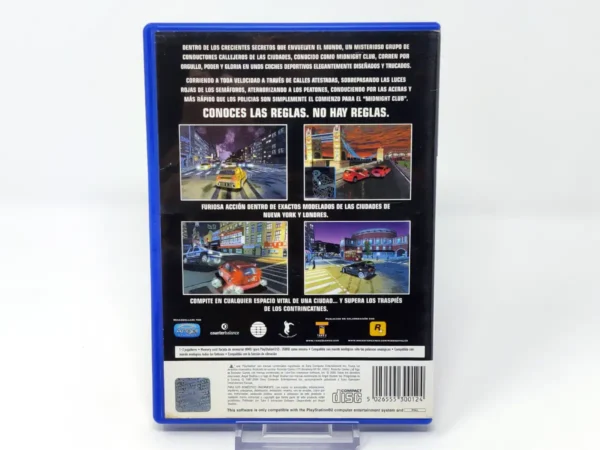 Parte trasera de Midnight Club: Street Racing (ESP) (Rebajado) para PlayStation 2, edición PAL España