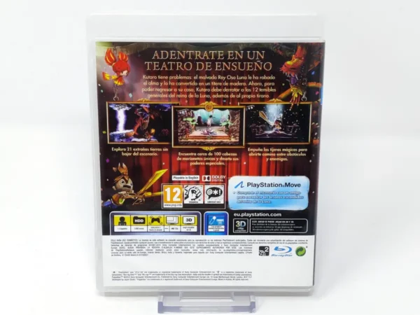 Parte trasera de Puppeteer (ESP) (Promo) para PlayStation 3, edición PAL España