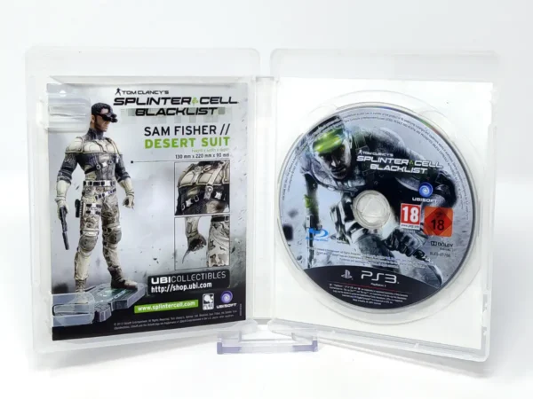Interior del juego Tom Clancy’s Splinter Cell Blacklist (ESP) (Rebajado) para PlayStation 3 con disco y manual